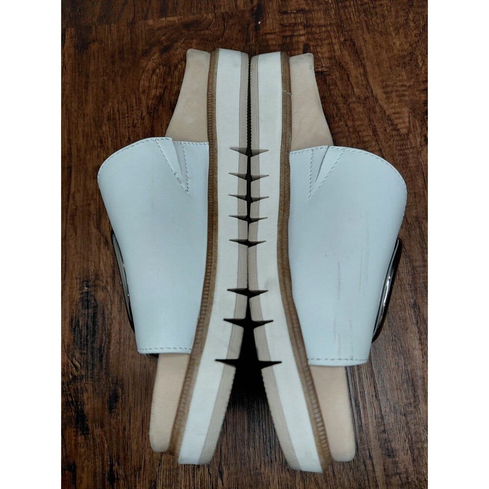 Tamaris Comfort White Nappa Sandals Women Size 37 - Picture 3 of 16